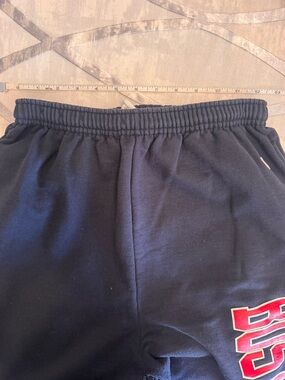 Mens Navy Blue Graphic Sweatpants